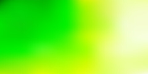 Fototapeta na wymiar Light green vector blurred backdrop.