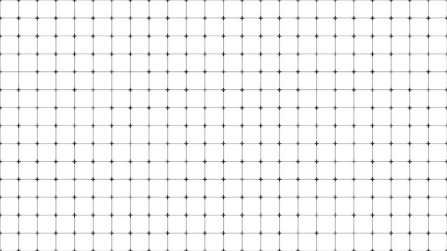 Animated background grid with twinkling crosses at intersections.