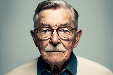 Headshot of an elderly man