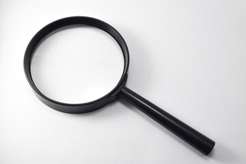 Magnifying glasses isolated on white background