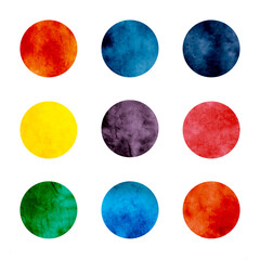 Set of 9 tie dye look Instagram Story Highlights Cover circles, can also be used for design and buttons