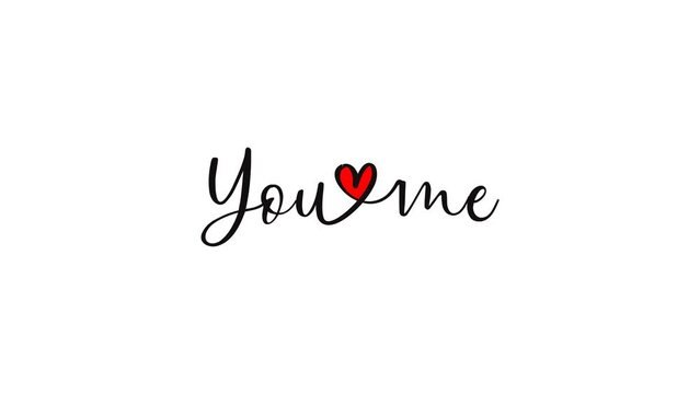 you love me hand written on whiteboard