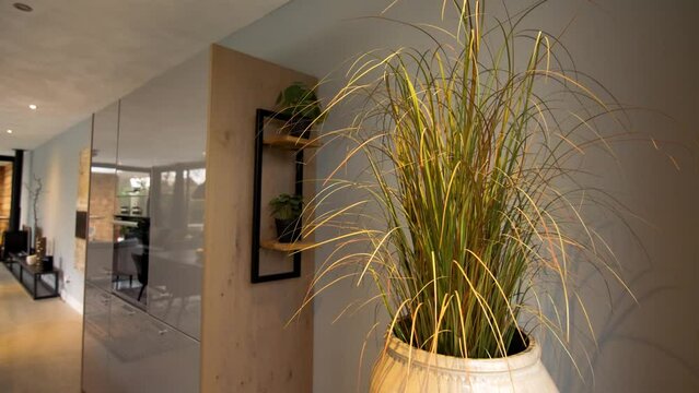 The interior of a modern house