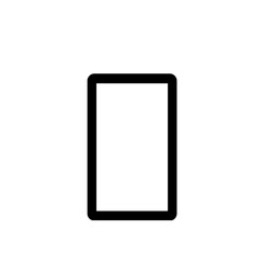 tablet monitor mobile monitor  blank screen icon 