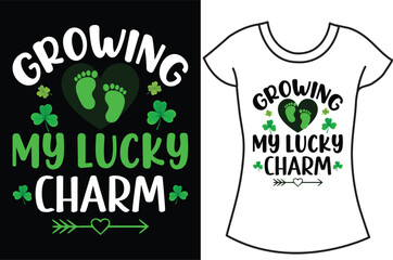 St- Patrick's Day SVG typography t-shirt design,