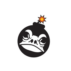  Frog Bomb Fitness Logo Illustration.