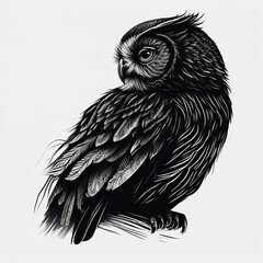 Obraz premium eagle owl cartoon