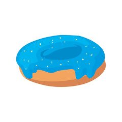 blue donut illustration