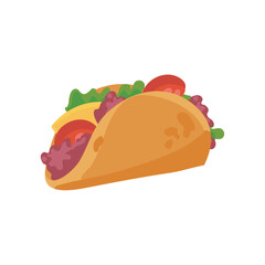 mexican taco illustration