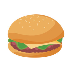 cheese burger illustration