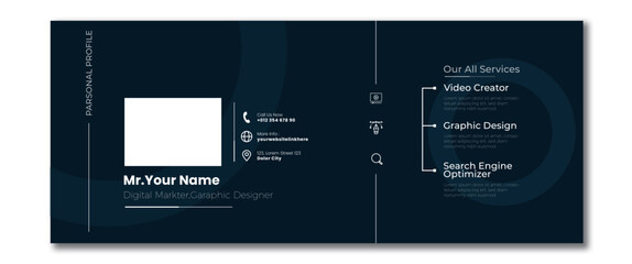 personal information social media cover design and email signature design 