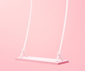 3D pink swing element