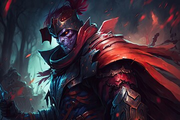 A powerful ink master, who can damage and control enemy units with his powerful strokes and manipulate the battlefield with his abilities. Digital art painting, Fantasy art, Wallpaper