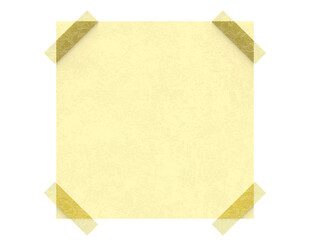 sticky note washi tape yellow square