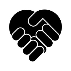 heart hand icon. Love concept. Business concept. Vector illustration.