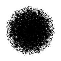 grunge background - Black Circle Grunge - Ink splash - Round Grunge - Price Sticker