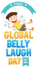 Global Belly Laugh Day Banner Design