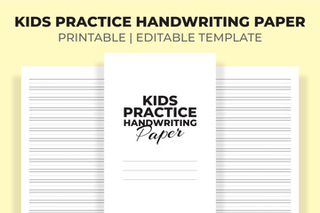 Kids Practice Handwriting Paper