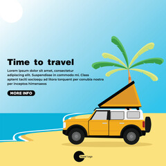 Travel design template, Travel design vector inspiration