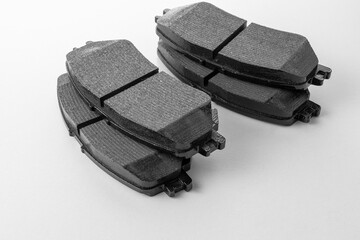 new brake pads for disc brakes close-up