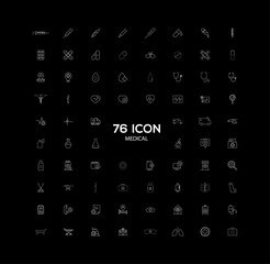 medical icon set design