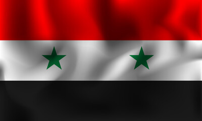  national flag of syria background vector illustration