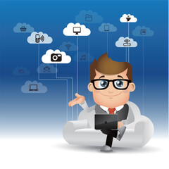 People Set - Cloud computing - cloud computing men