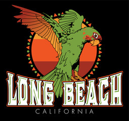 Long Beach, California (Parrot design)