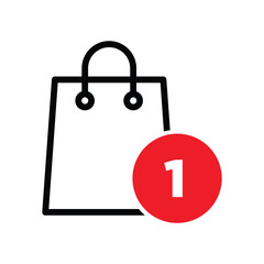 Shopping bag icon vector design template
