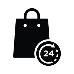Shopping bag icon vector design template