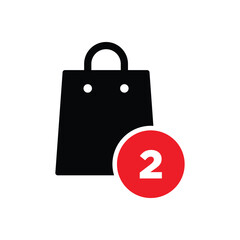 Shopping bag icon vector design template