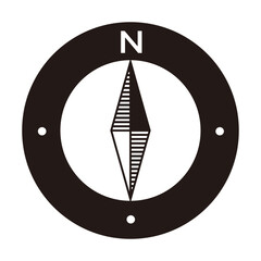 シンプルな方位マーク
