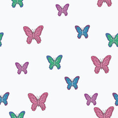Obraz premium butterfly on white background
