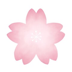 手描き風　ふんわり　桜イラスト