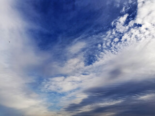 blue sky with clouds
