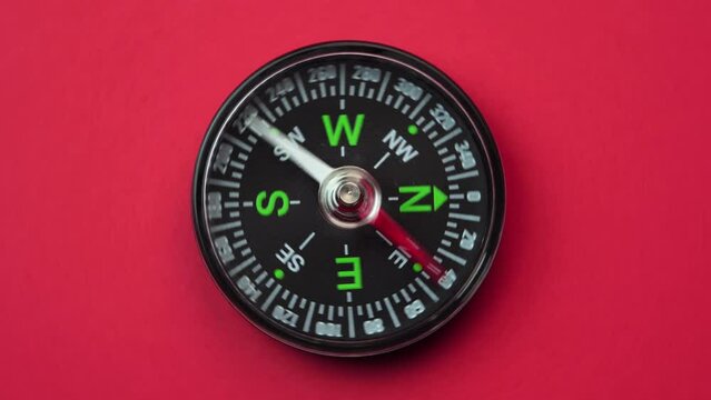 Compass shows the wrong direction because it is not working and the arrow rotates in a circle in all directions