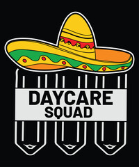 Daycare Squad, Happy back to school day shirt print template, typography design for kindergarten pre k preschool, last and first day of school, 100 days of school shirt