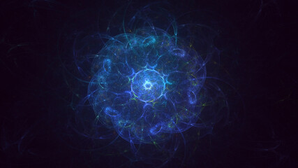 Fototapeta premium 3D rendering abstract round light background