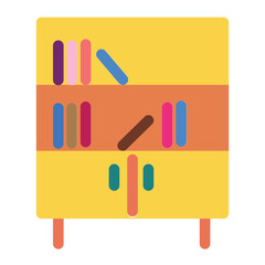Bookcase Flat Icon