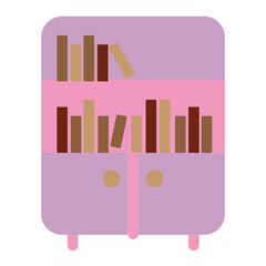Bookshelf Flat Icon