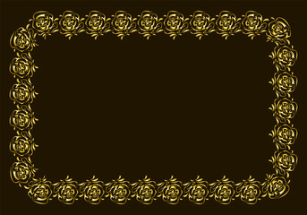 Golden collection, floral ornament, art decor style for wedding invitations,
luxury templates, decorative patterns and postcards.