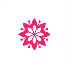 floral logo abstract element design ilustration.