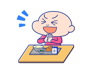 給食いただきます！！のイラスト