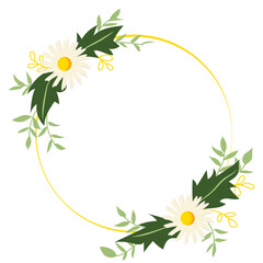 White Flower Wreath