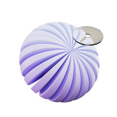 lilac white purple ball conduct abstract 3D Icon