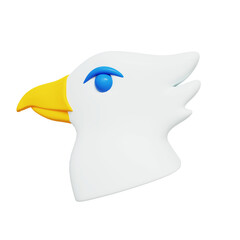 white eagle 3D Icon