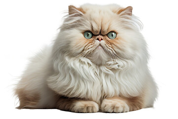 Persian cat on isolated  background