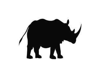 rhino silhouette vector