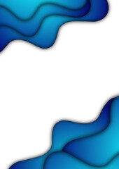 Simple and elegant poster or flyer templates background with artistic color gradient liquid patterns. For the announcement purposes of business and advertising. A4 paper size. Available for text.