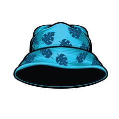 Hat sunglass beach element illustration vector editable